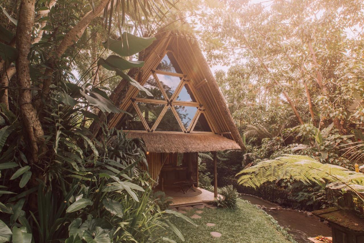 فيلا Hideout Eco Bamboo House Bali Selat المظهر الخارجي الصورة