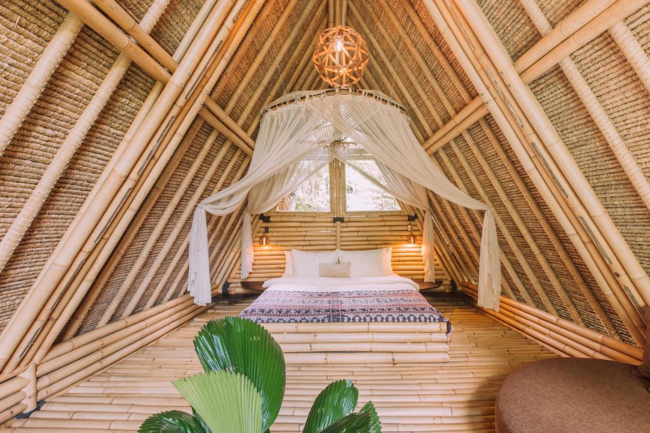 فيلا Hideout Eco Bamboo House Bali Selat المظهر الخارجي الصورة