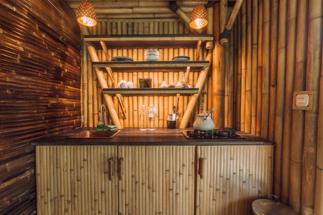 فيلا Hideout Eco Bamboo House Bali Selat المظهر الخارجي الصورة
