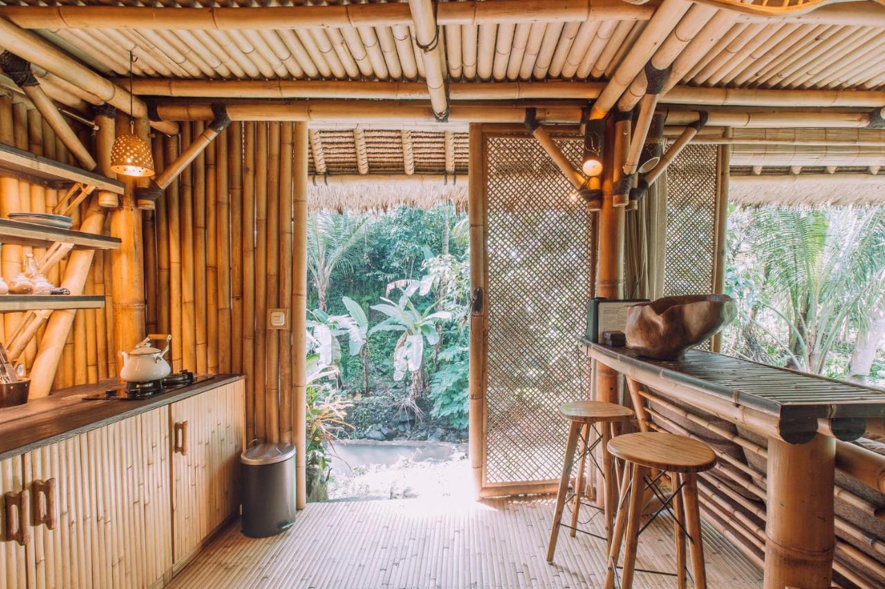 فيلا Hideout Eco Bamboo House Bali Selat المظهر الخارجي الصورة