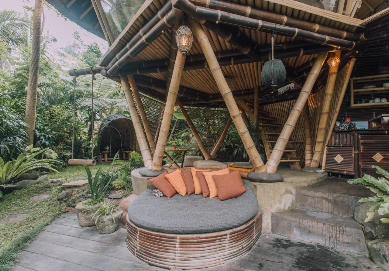 فيلا Hideout Eco Bamboo House Bali Selat المظهر الخارجي الصورة