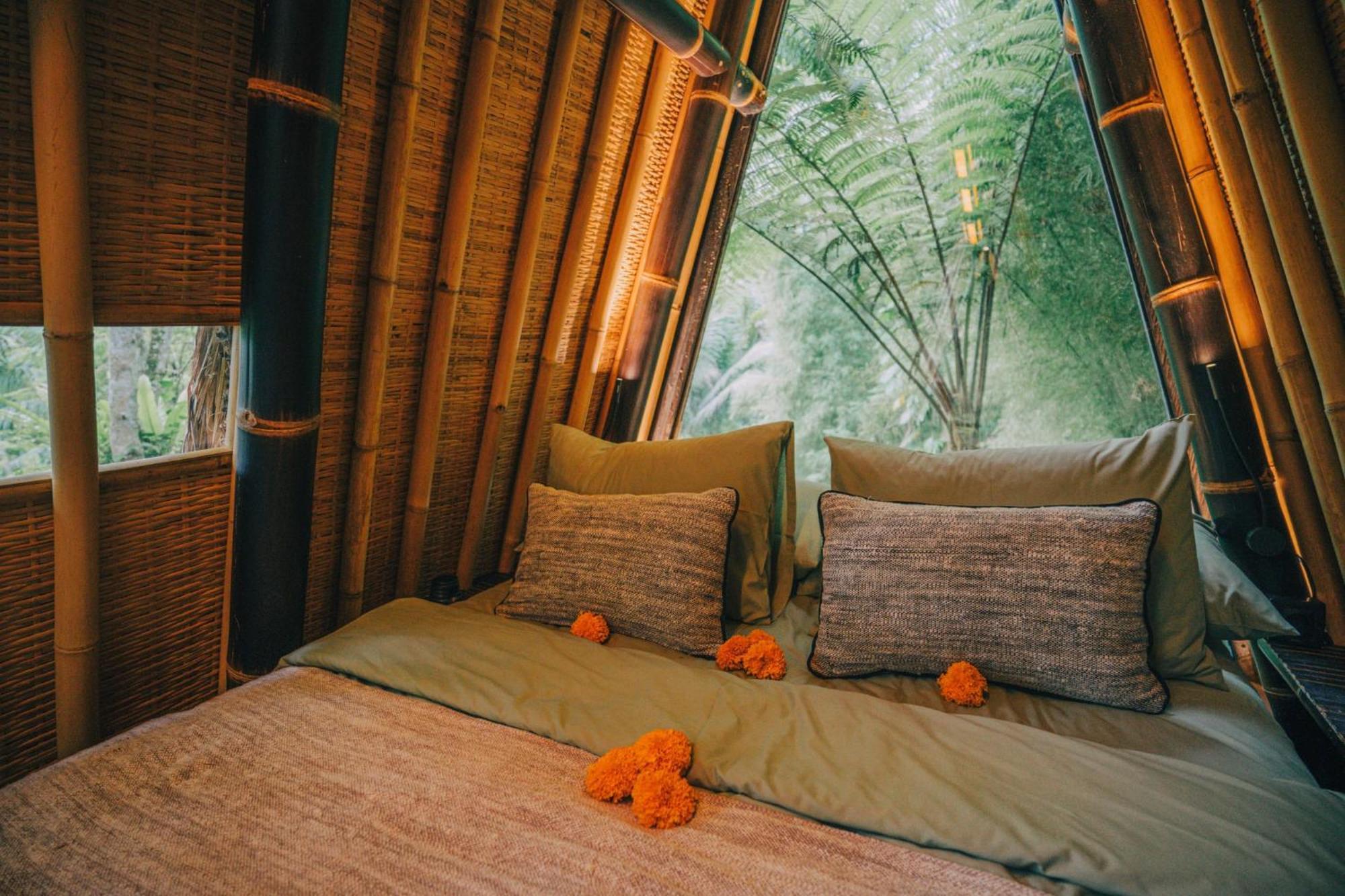 فيلا Hideout Eco Bamboo House Bali Selat الغرفة الصورة