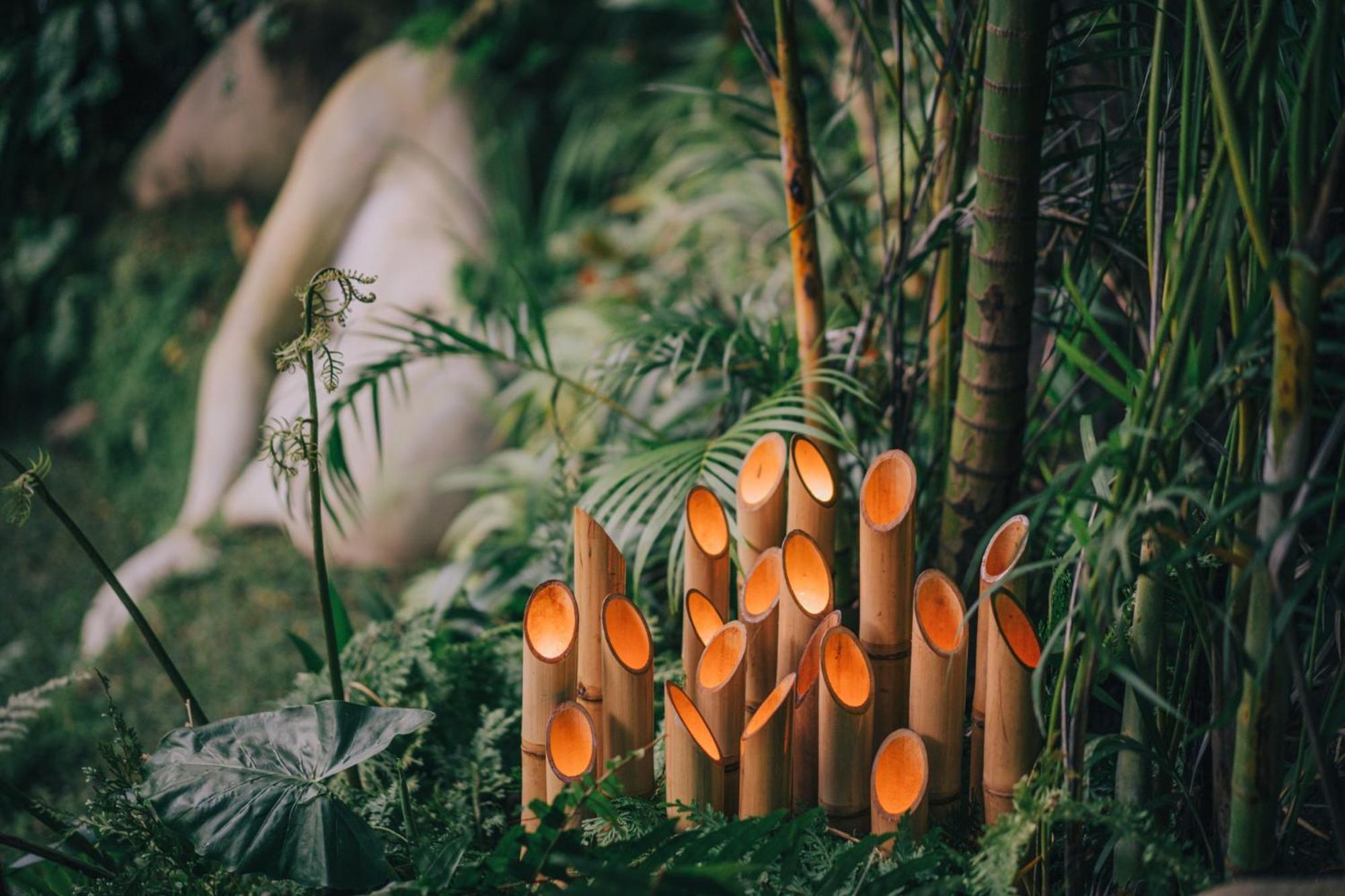 فيلا Hideout Eco Bamboo House Bali Selat الغرفة الصورة