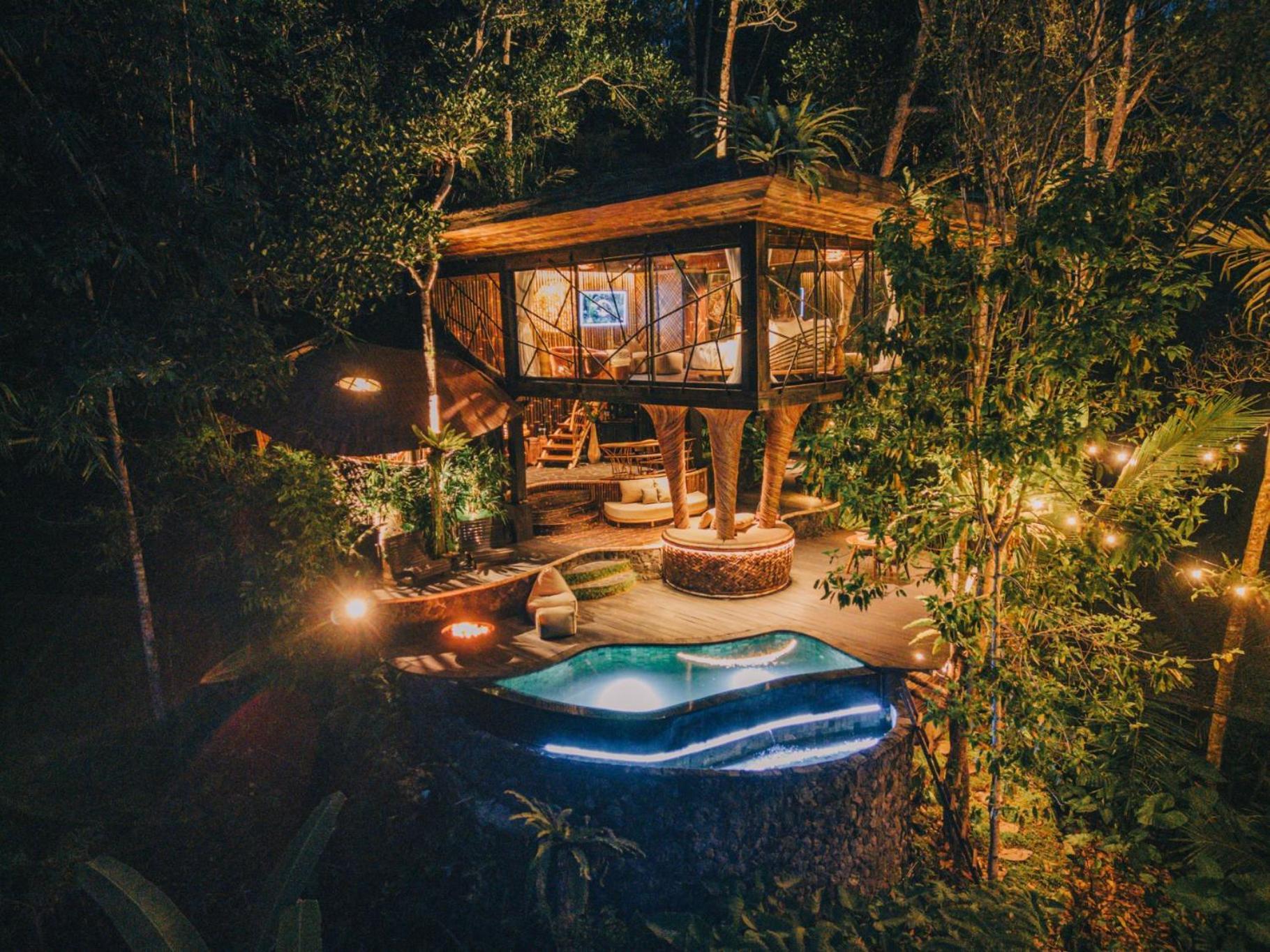 فيلا Hideout Eco Bamboo House Bali Selat المظهر الخارجي الصورة