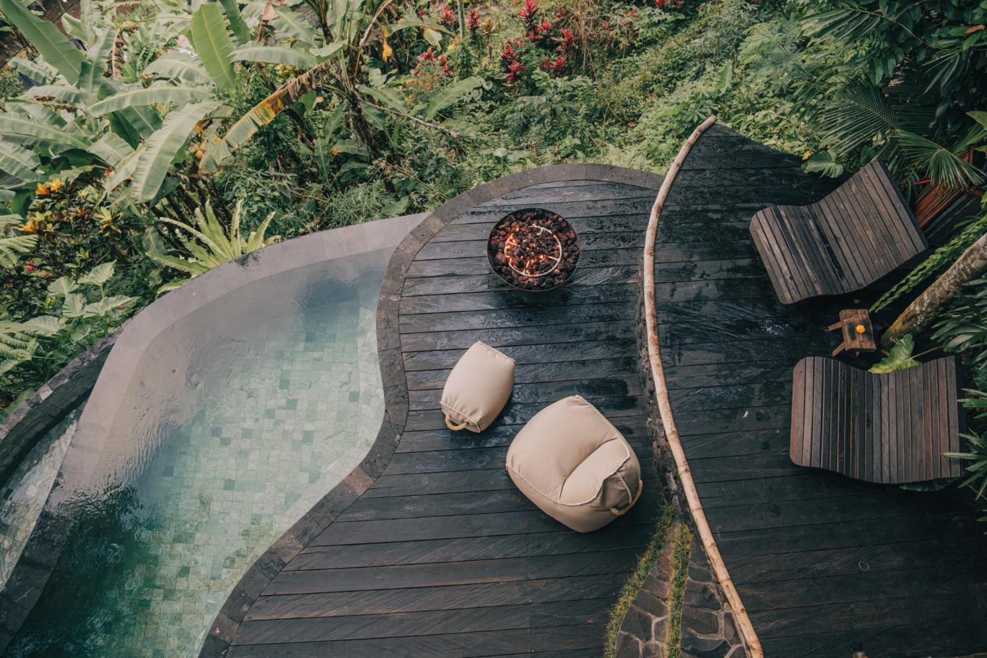 فيلا Hideout Eco Bamboo House Bali Selat الغرفة الصورة