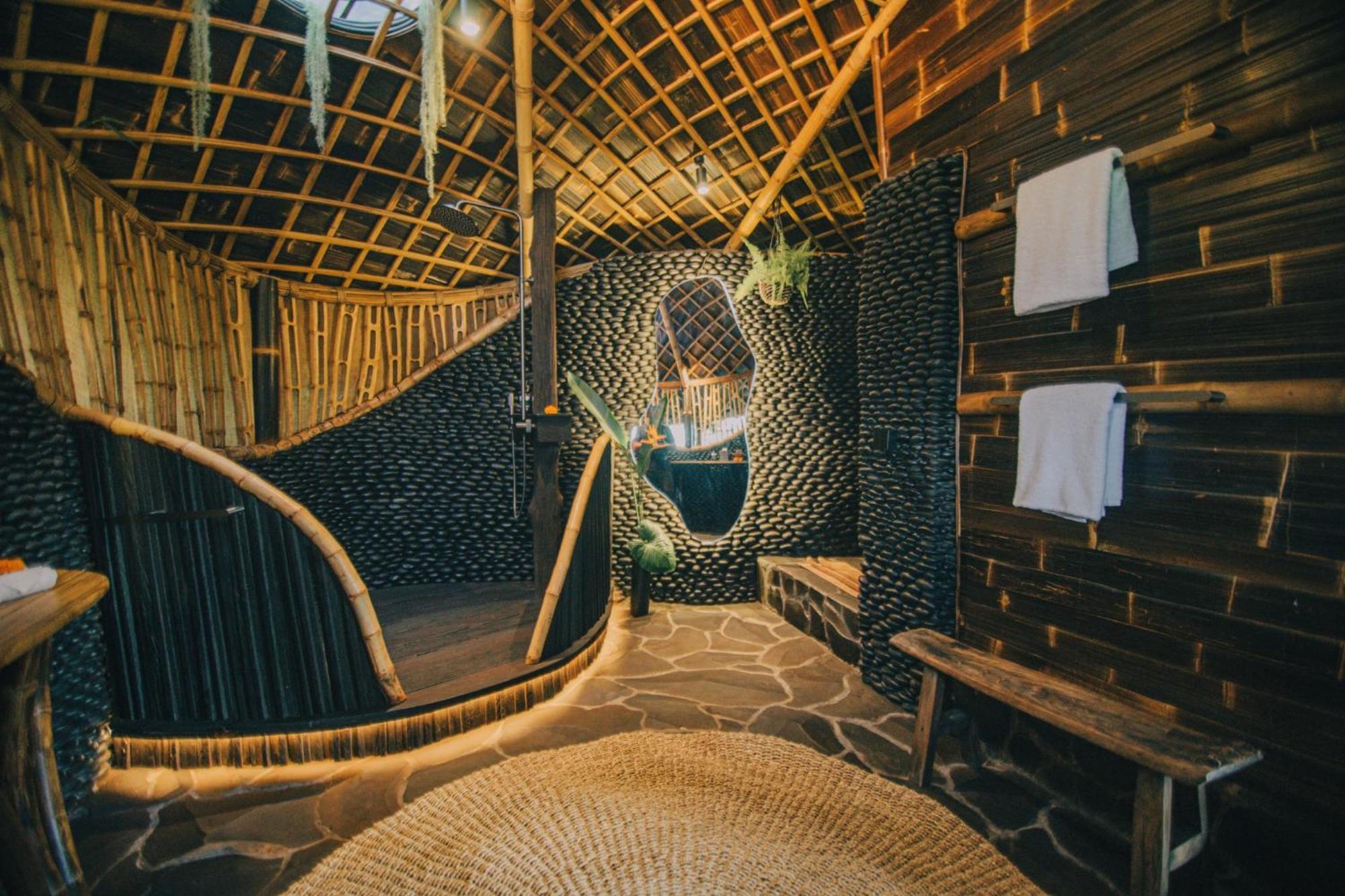 فيلا Hideout Eco Bamboo House Bali Selat الغرفة الصورة
