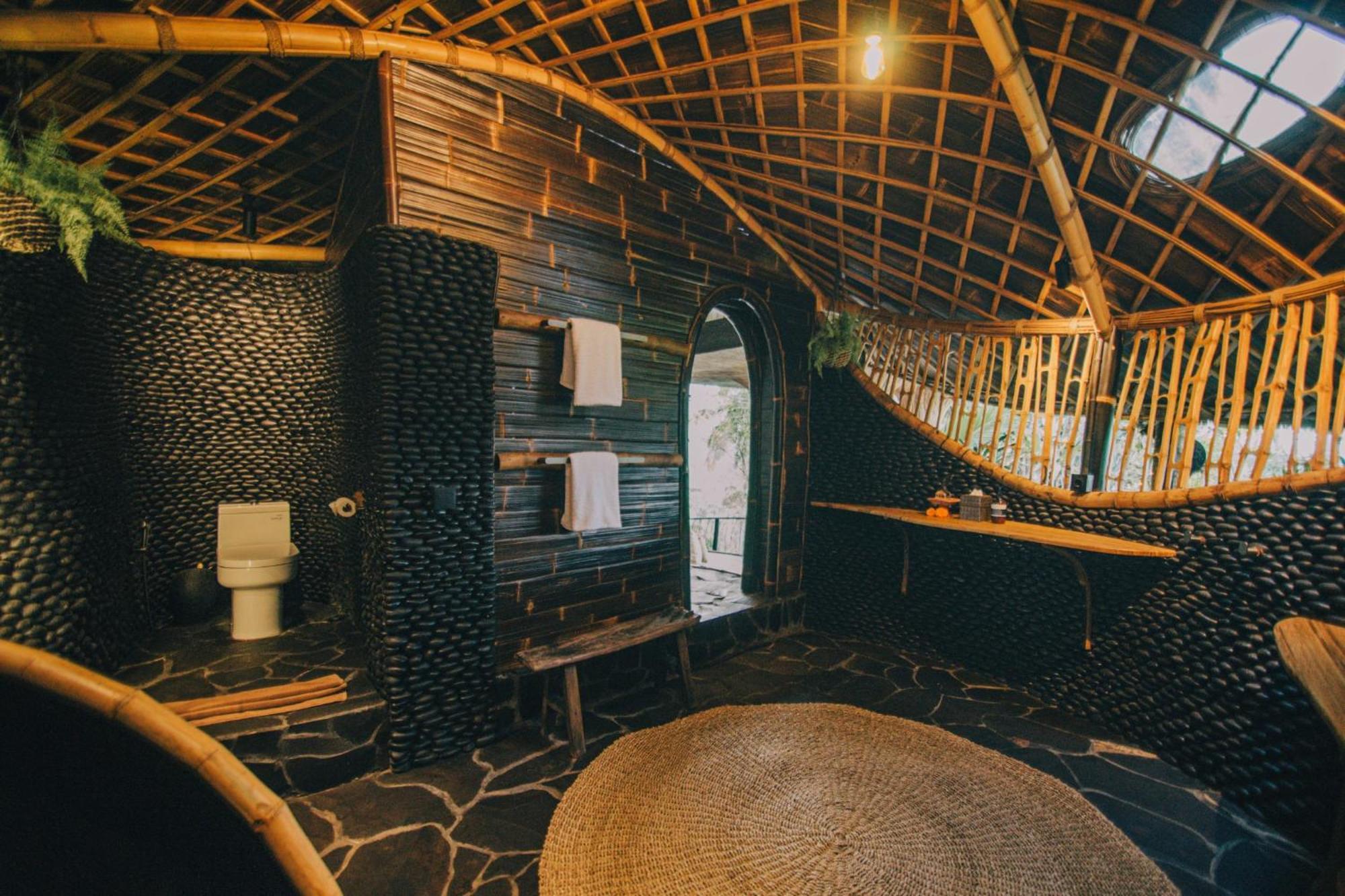 فيلا Hideout Eco Bamboo House Bali Selat المظهر الخارجي الصورة
