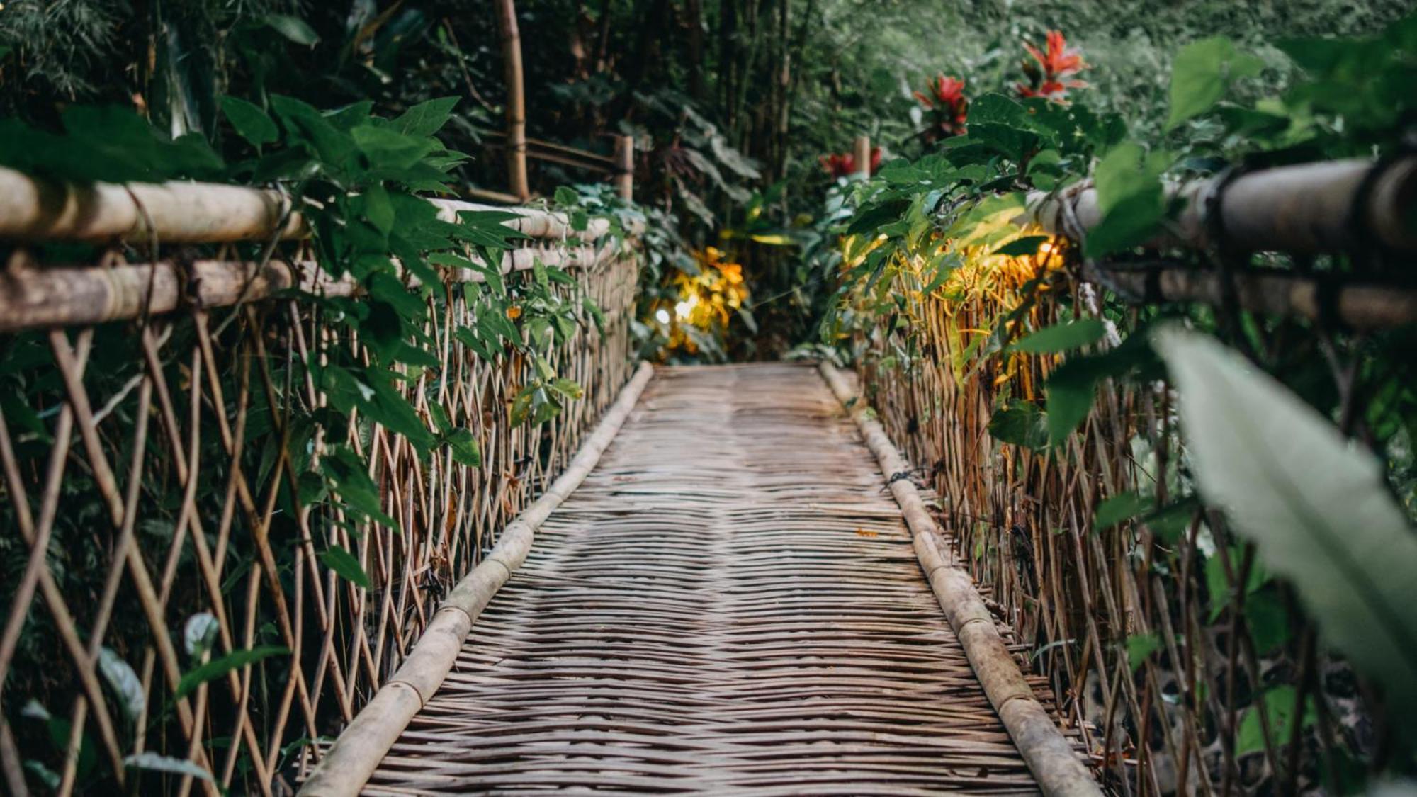 فيلا Hideout Eco Bamboo House Bali Selat الغرفة الصورة