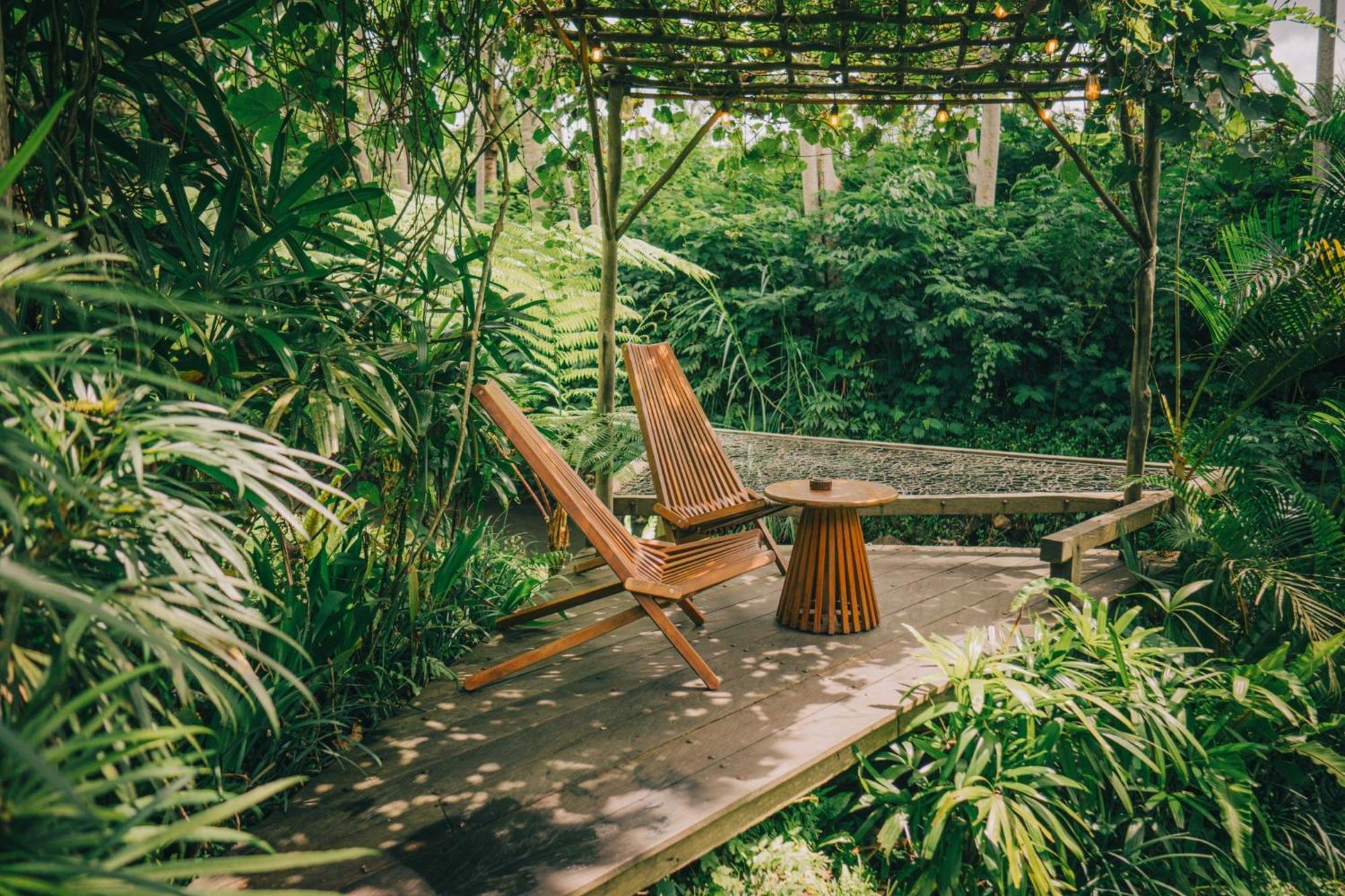 فيلا Hideout Eco Bamboo House Bali Selat الغرفة الصورة