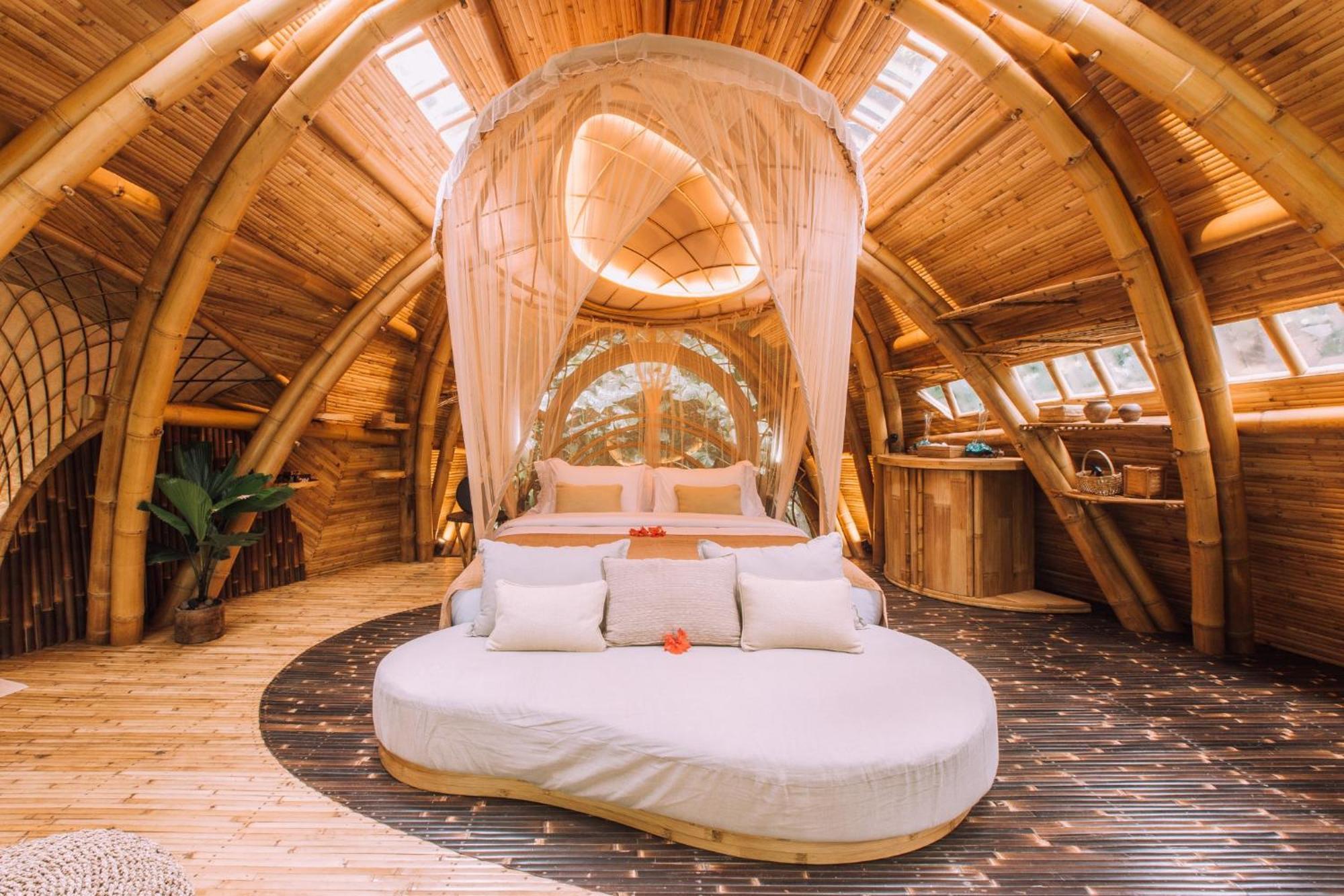 فيلا Hideout Eco Bamboo House Bali Selat المظهر الخارجي الصورة