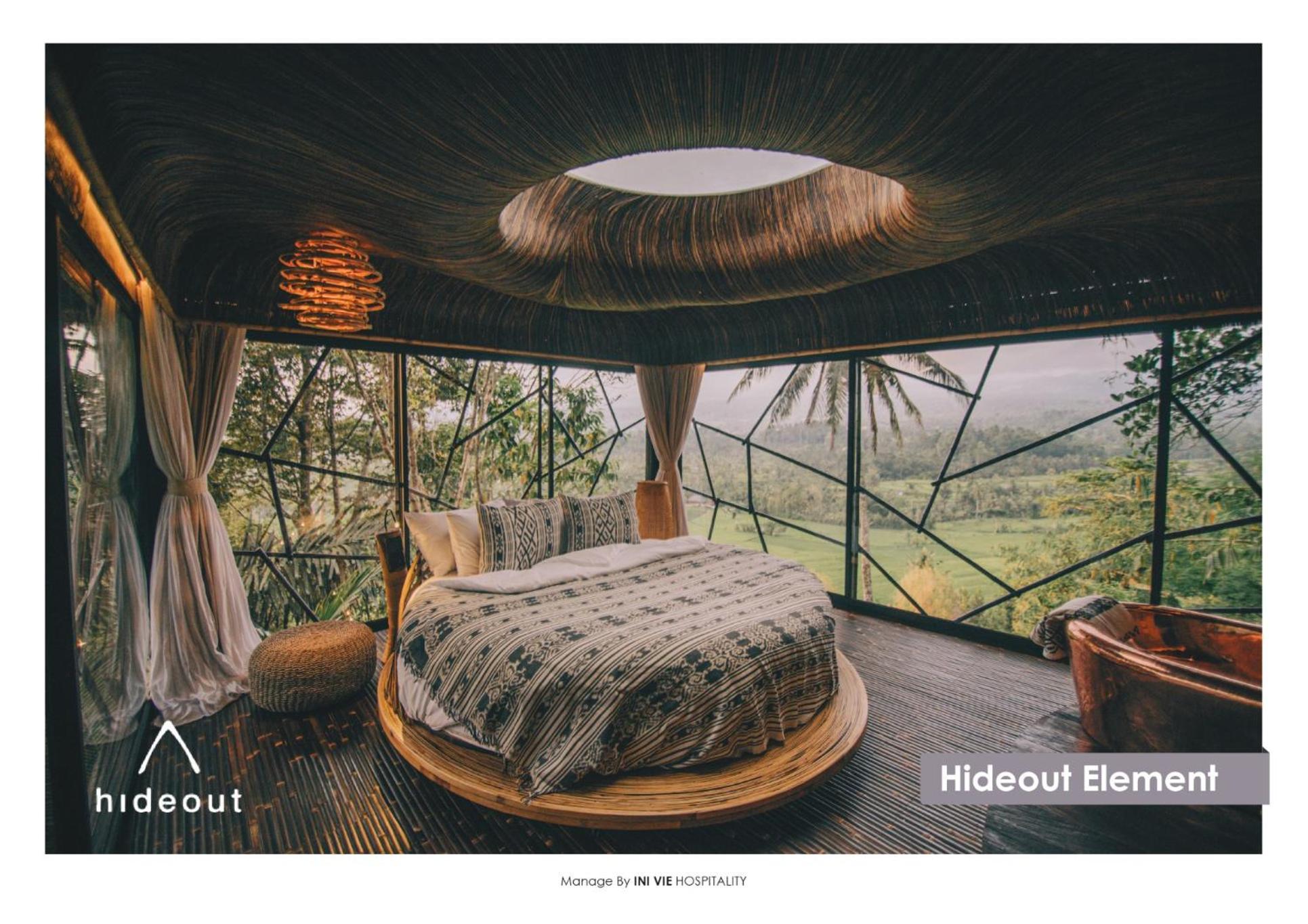 فيلا Hideout Eco Bamboo House Bali Selat الغرفة الصورة